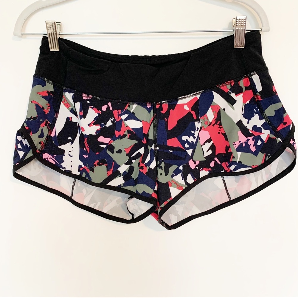 Lululemon Speed Up Shorts Size 6- Multicolor